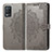 Coque Portefeuille Motif Fantaisie Livre Cuir Etui Clapet pour Realme Q3 5G Gris