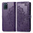 Coque Portefeuille Motif Fantaisie Livre Cuir Etui Clapet pour Realme V11 5G Violet