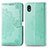 Coque Portefeuille Motif Fantaisie Livre Cuir Etui Clapet pour Samsung Galaxy A01 Core Vert