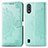 Coque Portefeuille Motif Fantaisie Livre Cuir Etui Clapet pour Samsung Galaxy A01 SM-A015 Vert