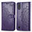 Coque Portefeuille Motif Fantaisie Livre Cuir Etui Clapet pour Samsung Galaxy A01 SM-A015 Violet