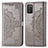 Coque Portefeuille Motif Fantaisie Livre Cuir Etui Clapet pour Samsung Galaxy A02s Gris