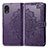 Coque Portefeuille Motif Fantaisie Livre Cuir Etui Clapet pour Samsung Galaxy A03 Core Violet