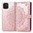 Coque Portefeuille Motif Fantaisie Livre Cuir Etui Clapet pour Samsung Galaxy A03 Or Rose