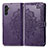 Coque Portefeuille Motif Fantaisie Livre Cuir Etui Clapet pour Samsung Galaxy A04s Violet