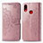 Coque Portefeuille Motif Fantaisie Livre Cuir Etui Clapet pour Samsung Galaxy A10s Or Rose