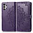 Coque Portefeuille Motif Fantaisie Livre Cuir Etui Clapet pour Samsung Galaxy A13 4G Violet