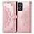 Coque Portefeuille Motif Fantaisie Livre Cuir Etui Clapet pour Samsung Galaxy A15 4G Or Rose