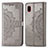 Coque Portefeuille Motif Fantaisie Livre Cuir Etui Clapet pour Samsung Galaxy A20 SC-02M SCV46 Gris