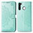 Coque Portefeuille Motif Fantaisie Livre Cuir Etui Clapet pour Samsung Galaxy A21 European Vert