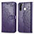 Coque Portefeuille Motif Fantaisie Livre Cuir Etui Clapet pour Samsung Galaxy A21 European Violet