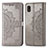 Coque Portefeuille Motif Fantaisie Livre Cuir Etui Clapet pour Samsung Galaxy A21 SC-42A Gris