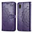 Coque Portefeuille Motif Fantaisie Livre Cuir Etui Clapet pour Samsung Galaxy A21 SC-42A Violet