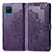 Coque Portefeuille Motif Fantaisie Livre Cuir Etui Clapet pour Samsung Galaxy A22 4G Violet