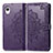 Coque Portefeuille Motif Fantaisie Livre Cuir Etui Clapet pour Samsung Galaxy A22 5G SC-56B Violet