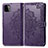 Coque Portefeuille Motif Fantaisie Livre Cuir Etui Clapet pour Samsung Galaxy A22 5G Violet