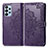 Coque Portefeuille Motif Fantaisie Livre Cuir Etui Clapet pour Samsung Galaxy A23 4G Violet