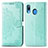 Coque Portefeuille Motif Fantaisie Livre Cuir Etui Clapet pour Samsung Galaxy A30 Vert