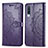 Coque Portefeuille Motif Fantaisie Livre Cuir Etui Clapet pour Samsung Galaxy A30S Violet