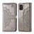 Coque Portefeuille Motif Fantaisie Livre Cuir Etui Clapet pour Samsung Galaxy A31 Gris