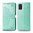 Coque Portefeuille Motif Fantaisie Livre Cuir Etui Clapet pour Samsung Galaxy A31 Vert