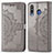 Coque Portefeuille Motif Fantaisie Livre Cuir Etui Clapet pour Samsung Galaxy A40s Gris