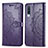 Coque Portefeuille Motif Fantaisie Livre Cuir Etui Clapet pour Samsung Galaxy A50S Violet