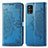Coque Portefeuille Motif Fantaisie Livre Cuir Etui Clapet pour Samsung Galaxy A51 4G Bleu