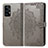 Coque Portefeuille Motif Fantaisie Livre Cuir Etui Clapet pour Samsung Galaxy A52 4G Gris