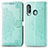 Coque Portefeuille Motif Fantaisie Livre Cuir Etui Clapet pour Samsung Galaxy A60 Vert