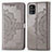 Coque Portefeuille Motif Fantaisie Livre Cuir Etui Clapet pour Samsung Galaxy A71 4G A715 Gris