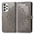 Coque Portefeuille Motif Fantaisie Livre Cuir Etui Clapet pour Samsung Galaxy A73 5G Gris