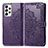 Coque Portefeuille Motif Fantaisie Livre Cuir Etui Clapet pour Samsung Galaxy A73 5G Violet