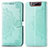 Coque Portefeuille Motif Fantaisie Livre Cuir Etui Clapet pour Samsung Galaxy A80 Vert