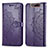 Coque Portefeuille Motif Fantaisie Livre Cuir Etui Clapet pour Samsung Galaxy A80 Violet