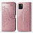 Coque Portefeuille Motif Fantaisie Livre Cuir Etui Clapet pour Samsung Galaxy A81 Or Rose