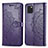 Coque Portefeuille Motif Fantaisie Livre Cuir Etui Clapet pour Samsung Galaxy A81 Violet