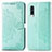 Coque Portefeuille Motif Fantaisie Livre Cuir Etui Clapet pour Samsung Galaxy A90 5G Vert