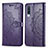 Coque Portefeuille Motif Fantaisie Livre Cuir Etui Clapet pour Samsung Galaxy A90 5G Violet