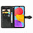 Coque Portefeuille Motif Fantaisie Livre Cuir Etui Clapet pour Samsung Galaxy F13 4G Petit