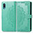 Coque Portefeuille Motif Fantaisie Livre Cuir Etui Clapet pour Samsung Galaxy M02 Vert