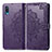 Coque Portefeuille Motif Fantaisie Livre Cuir Etui Clapet pour Samsung Galaxy M02 Violet