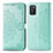 Coque Portefeuille Motif Fantaisie Livre Cuir Etui Clapet pour Samsung Galaxy M02s Vert