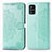 Coque Portefeuille Motif Fantaisie Livre Cuir Etui Clapet pour Samsung Galaxy M40S Vert