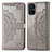 Coque Portefeuille Motif Fantaisie Livre Cuir Etui Clapet pour Samsung Galaxy M51 Gris