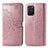 Coque Portefeuille Motif Fantaisie Livre Cuir Etui Clapet pour Samsung Galaxy M80S Or Rose