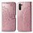 Coque Portefeuille Motif Fantaisie Livre Cuir Etui Clapet pour Samsung Galaxy Note 10 5G Or Rose