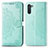 Coque Portefeuille Motif Fantaisie Livre Cuir Etui Clapet pour Samsung Galaxy Note 10 5G Vert