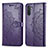 Coque Portefeuille Motif Fantaisie Livre Cuir Etui Clapet pour Samsung Galaxy Note 10 5G Violet