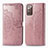 Coque Portefeuille Motif Fantaisie Livre Cuir Etui Clapet pour Samsung Galaxy Note 20 5G Or Rose